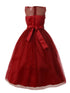 Rain Kids Girls Multi Color 3D Floral Applique Elegant Christmas Dress 4-14 - SophiasStyle.com